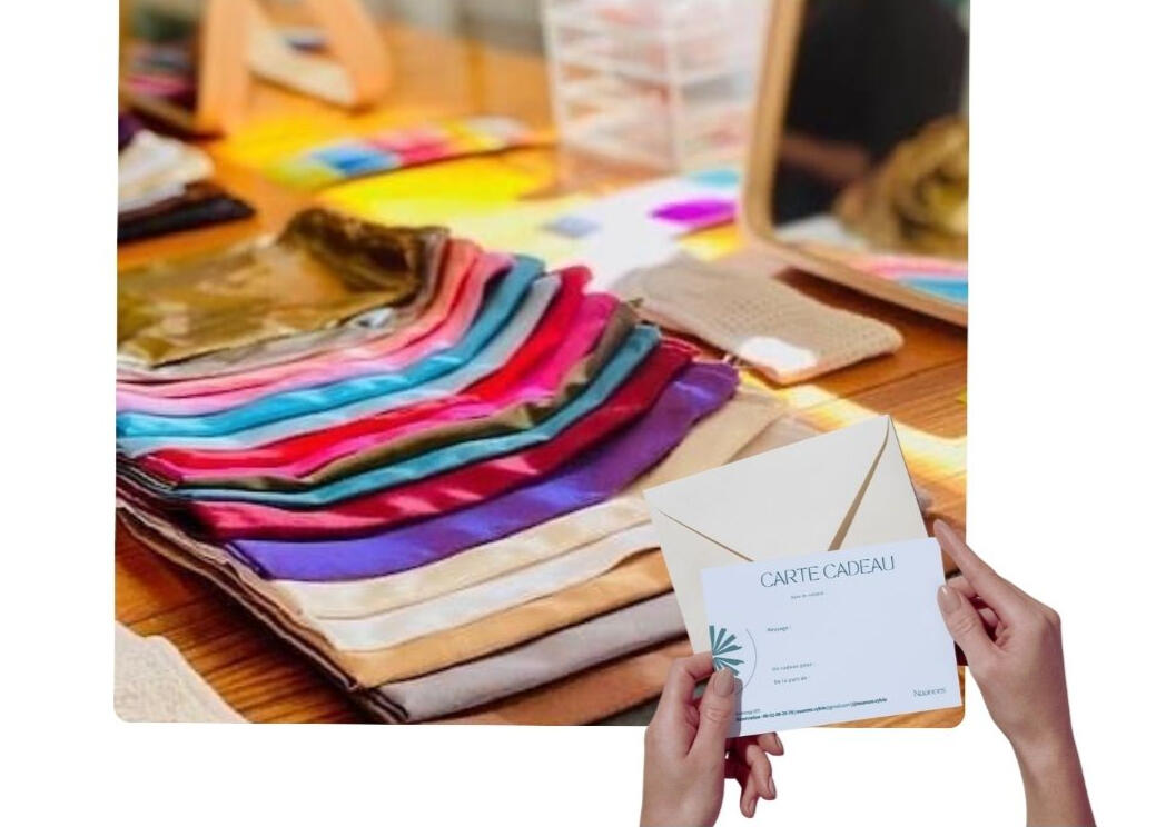 Carte cadeau élégante pour un service de conseil en image carte cadeau élégante à offrir pour une prestation de conseil en image personnalisée
